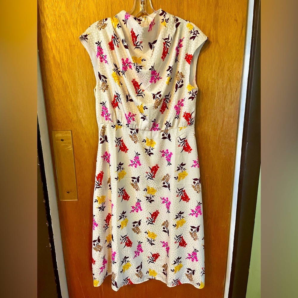NWT Ann Taylor sz 8 petite high neck classic floral dress - Joan from Max Men!